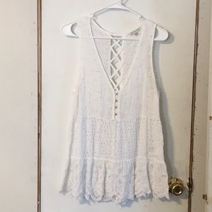 American Eagle Eyelet Tunic or Swim Cover
